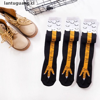 lantuguang: calcetines de pie de pollo sobre la rodilla, calcetines de moda, tubo largo sobre la rodilla, calcetines [cl]