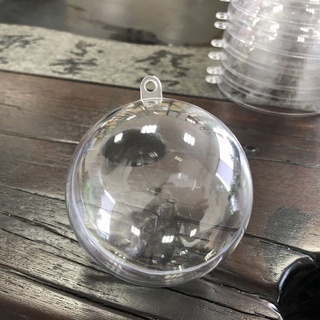 Bolas transparentes de árbol de navidad bola rellenable DIY esfera rellenable 4/6/8cm