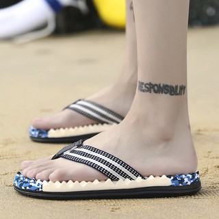 Zapatillas de verano cómoda sandalia de playa coreano masaje Casual kasut antideslizante chanclas