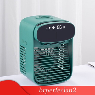 [BRPER2] Enfriador de aire USB Mini recargable refrigerado por agua aire acondicionado humidificador ventilador con 3 velocidades para dormitorio oficina escritorio (5)