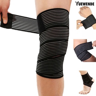 yue 1pc elástico transpirable deportes muñeca rodilla tobillo codo pantorrilla brazo banda soporte soporte envoltura