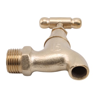 Antique Brass Lever Handle Laundry Bathroom Wall Mount Washing Machine Faucet Outdoor Garden Hose Single Cold Tap