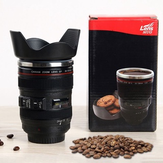 THERMOS Yu Auto agitación taza de café creativo lente de cámara EF 24-105 mm Auto mezcla taza termo (4)