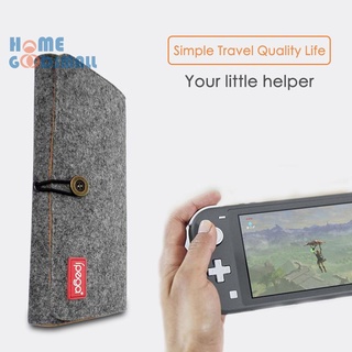 (Homegoodsmall) Bolsa de almacenamiento de fieltro funda de transporte para Nintendo Switch NS Lite Game Console