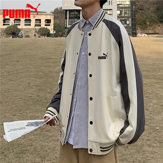 puma 100% original impermeable chaqueta de los hombres de béisbol uniforme cortavientos suelto casual chaqueta