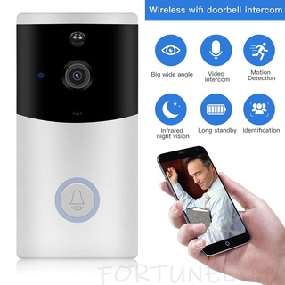 Smart WiFi Video Doorbell Camera Visual Intercom With Night Vision Fortunely.cl