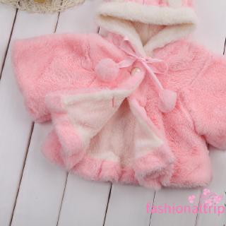 fy 2019 invierno cálido recién nacido niños bebé conejo oreja abrigo con capucha chamarra de nieve
