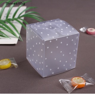 FYBG 10pcs Transparent Candy Box PVC Square Boxes Chocolate Snacks Sweet Gift Box . (2)