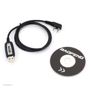 ❤~ Cable de programación USB/conductor de CD para transceptor de mano Baofeng UV-5R/BF-888S