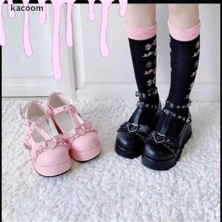 Kacoom Lolita Shoes Little Bat Style Bowknot Demon Dark Goth Punk Platform Cosplay Shoes High Heel CL (3)