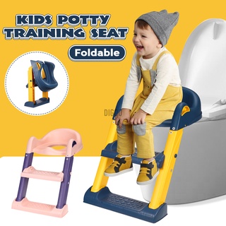 plegable niños escalera orinal asiento de entrenamiento antideslizante niño niño silla de inodoro