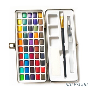 SALESGIRL 50 Colores Sólido Acuarela Pintura Pigmento Conjunto Portátil Para Principiantes Dibujo Arte (1)