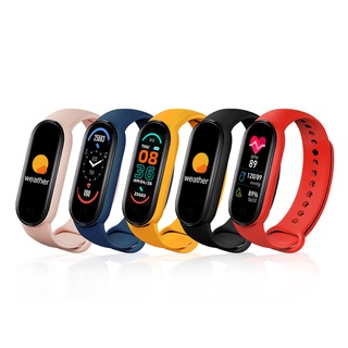 Pulsera inteligente m6/reloj inteligente con Monitor de ritmo cardíaco/presión arterial/pantalla a Color/pulsera inteligente para teléfono móvil (2)