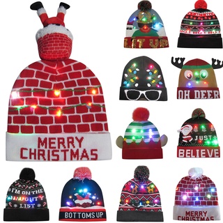 Gorro De navidad con luz LED Colorida-accesorio