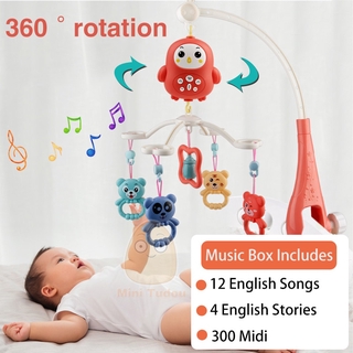 cuna de bebé móviles sonajeros música juguetes educativos cama campana carrusel para cunas bebé bebé juguete 0-12 meses para recién nacidos