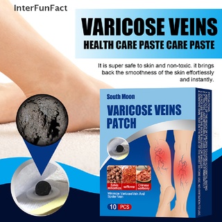 InterFunFact 10Pcs Varicosas Venas Tratamiento Yeso Vasculitis Phlebitis Parches Médicos Bueno