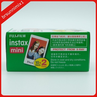 Brsunnimix1 Mini Película blanca con 20 hojas Para cámara instantánea Fuji Instax (4)