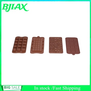 Bjiax - juego de 4 moldes innovadores de silicona para hornear Chocolate