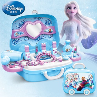 Disney - caja de cosméticos para niños, no tóxica, congelada, princesa, juguete, cumpleaños, mainan budak perempuan