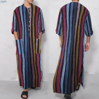 Vestido Jubba Jubba Kaftan Kaftan largo túnica para hombre musulmán fiesta árabe Thobe ropa