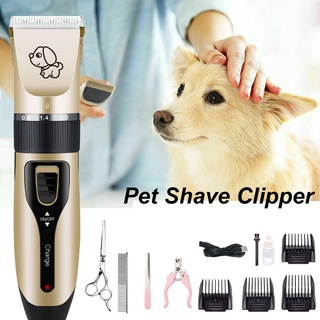 Kit profesional de gigabyte1 | Cortador De Corte De bajo ruido USB recargable perro perro Grooming Pet Shave cortador (8)