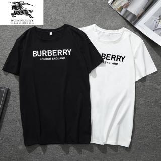 Burberry Short Sleeve letter Print Comfortable Milk Silk Round neck T-shirt