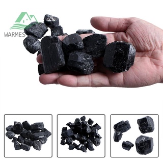 (accesorios de vehículos) natural negro turmalina partículas ásperas granos crudos turmalina roca piedra