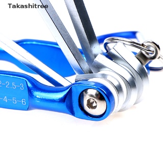 Takashitree/juego de llaves hexagonales plegables de Metal métrico Chave Torx Allen llave Hexagonal destornillador de productos populares
