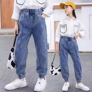 Pantalones vaqueros para niñas 2021 estilo extranjero pantalón casual para niños 2021