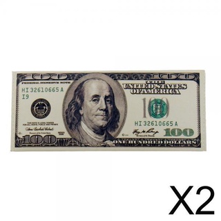 [Fenteer2 3c] 2X Unisex monedero versión antigua USD 100 cartera mujer y hombre bolsa plegable (1)