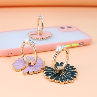 [stock Ready] anillo de dedo de Metal de 360 grados/soporte de flores para teléfono móvil (2)