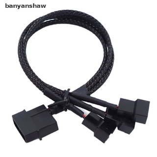 banyanshaw cobre molex a 3 vías 3pin/4pin ordenador ventilador divisor cable adaptador 12v cl