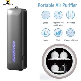 En stock Mini ambientador portátil Personal portátil purificador de aire collar USB ionizador generador de iones negativos notable_my