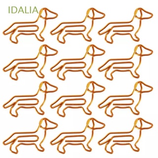 idalia lindo dachshund creativo oro clip de papel clips de papel abrazaderas de personalización de dibujos animados en forma de animal en forma de animal dorado