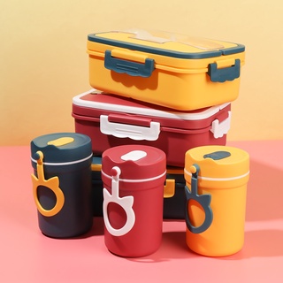 Calcetines Microondas Niños Paja Material Vajilla Con Compartimento Recipiente De Alimentos Caja De Almuerzo/Multicolor (6)