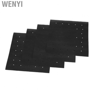 Wenyi 4Pcs Barbecue Mat Non‑Stick Heat‑Resistant BBQ Grill With Holes(40x33cm)