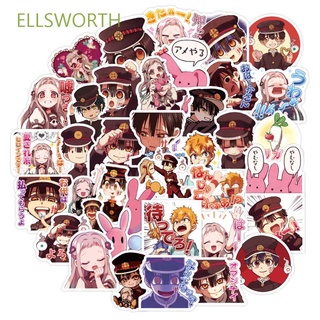 Ellsworth niños regalo inodoro encuadernado Hanako Kun de dibujos animados pegatinas de Anime decorativo pegatinas de Scrapbooking Anime DIY Graffiti pegatinas para ordenador portátil equipaje Fans colección regalos pegatinas de coche