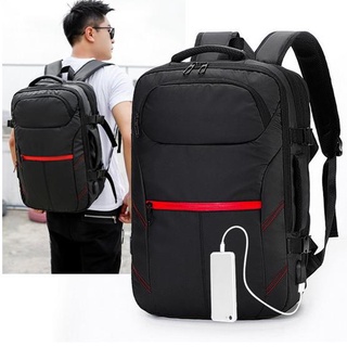 multifuncional mochila de negocios de los hombres de gran capacidad de carga usb bolsa de ordenador (1)