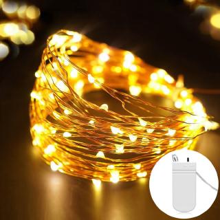 Listo stock 1M 2M 3M 5M Alambre De Cobre LED Cadena De Luces De Hadas Para Navidad Año Nuevo Boda Decoración