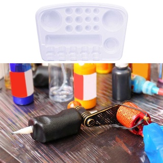 <Beauty> Tattoo Holder Easy to Hold Easy to Clean Plastic Tattoo Ink Pigment Tray for Home Use (3)