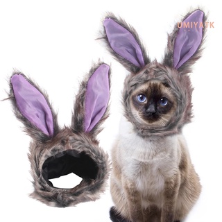 gato cruz vestido con forma de conejo diseño cosplay prop felpa creativo mascota disfraz tocado para fiesta