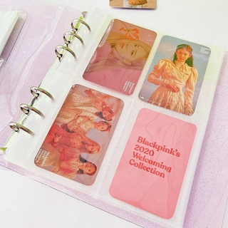 ready stock kpop photocard álbum 4 bolsillos 2 bolsillos glitter cubierta de alta calidad negro rosa bts