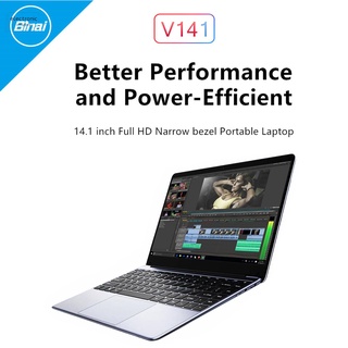 Biai V141 Laptop 14.1 pulgadas J3455 8gb+128gb 1920x1080 Win10 2.4g/5ghz Bt4.2 Notebook Pc Para oficina (enchufe eu)
