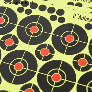 (lucky) 160 unids/10 hojas objetivos de disparo brillo florescente objetivo de papel para caza flecha [seasonsinhj]