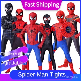 Medias de Spiderman, traje de juguete para niños, traje cos de una pieza, traje de batalla para hombres, ropa de iron spiderman, Miles spiderman