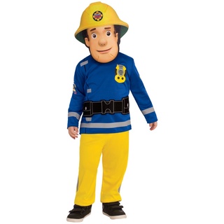 3 pzas disfraz De Cosplay De Fireman Sam para niños niñas ropa De fiesta De Halloween rendimiento (Tops+pantalones+mascarilla C52M60