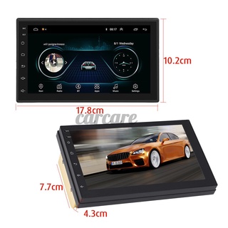 Carcare 7 Inch Android Player 2 Din Car Multimedia Players for Android 8.0 Car MP5 Player 2.5D Touch Screen Stereo Radio WIFI bluetooth FM Support Rear