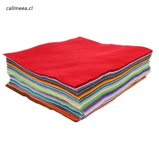 cal 40PCS DIY Polyester Soft Felt Nonwoven Colorful Fabric Sheet Craft Work 30x30cm