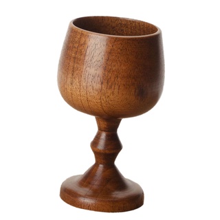 taza de madera maciza natural hecha a mano de estilo nórdico taza de madera portátil