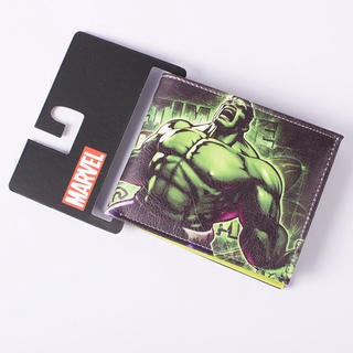 Marvel superhero series Hulk , iron man Corto Cartera De Cuero De La PU